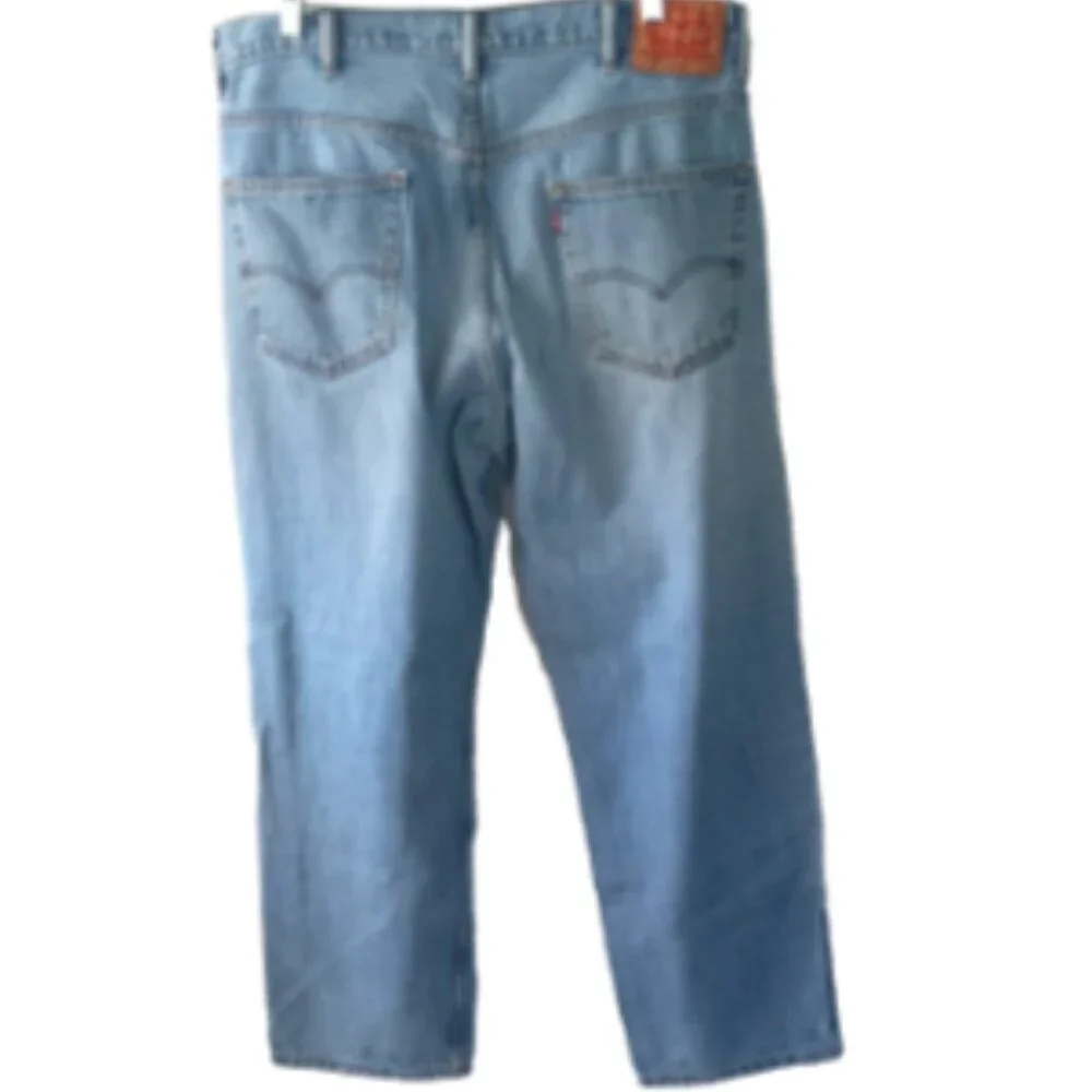 Levi’s 550 Jeans Men 38x30 Relaxed Fit Straight Leg Medium Wash Denim